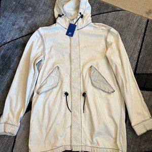 Levis X Patta White Tan Denim Fishtail Jacket Bleach Washed